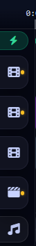 Track icons on the left panel